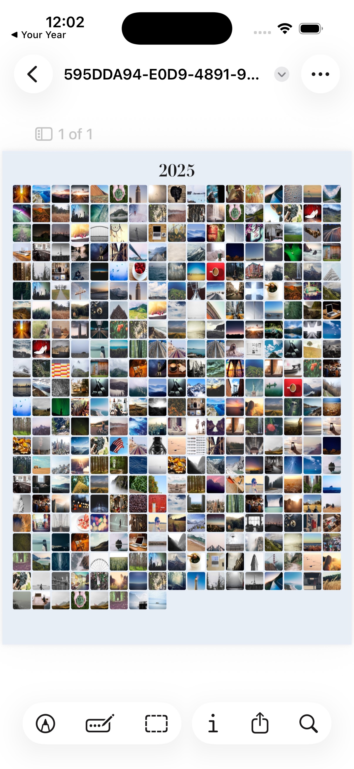 Exporting your year in photos as a high-resolution poster
